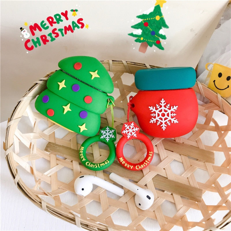 For airpods case Fundas For Airpods 2 case cover cute 3D Wireless Bluetooth Headphones Protective Cover Silicone Earphone Case