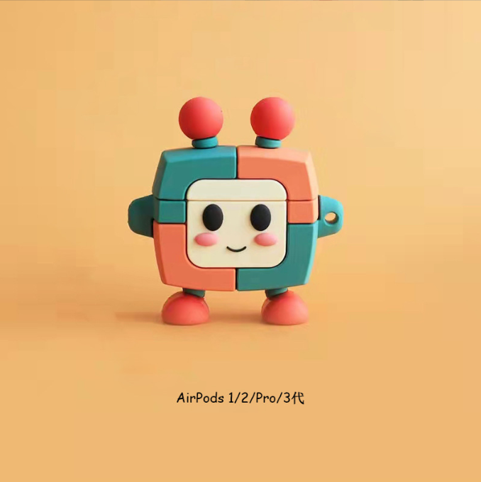 Suitable for Airpods Pro Protective Case Cartoon Silicone Apple 2/3 Generation 3 Bluetooth Headset Protective Case