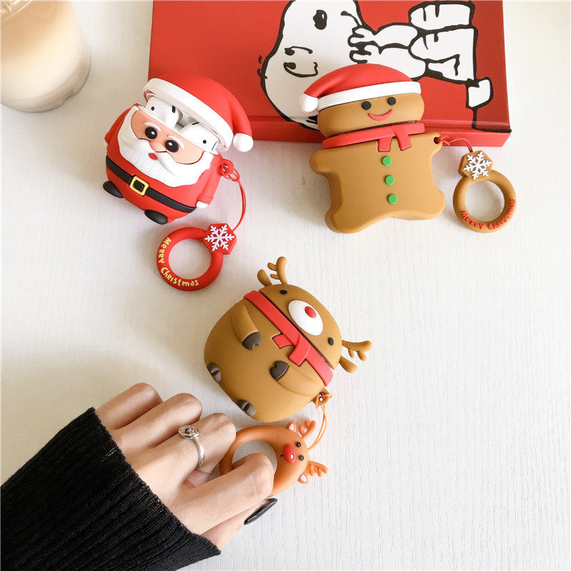 For airpods case Fundas For Airpods 2 case cover cute 3D Wireless Bluetooth Headphones Protective Cover Silicone Earphone Case